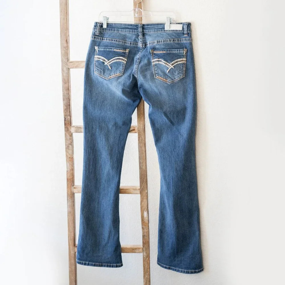 Rock & Roll Cowgirl Rival Low Rise Bootcut Jeans W31 L36 | Western Denim - Picture 3 of 9